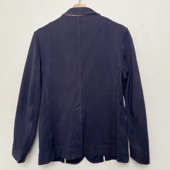 WINGS + HORNS Mens Small Navy Pique Cotton Utility Blazer - Picture 11 of 16